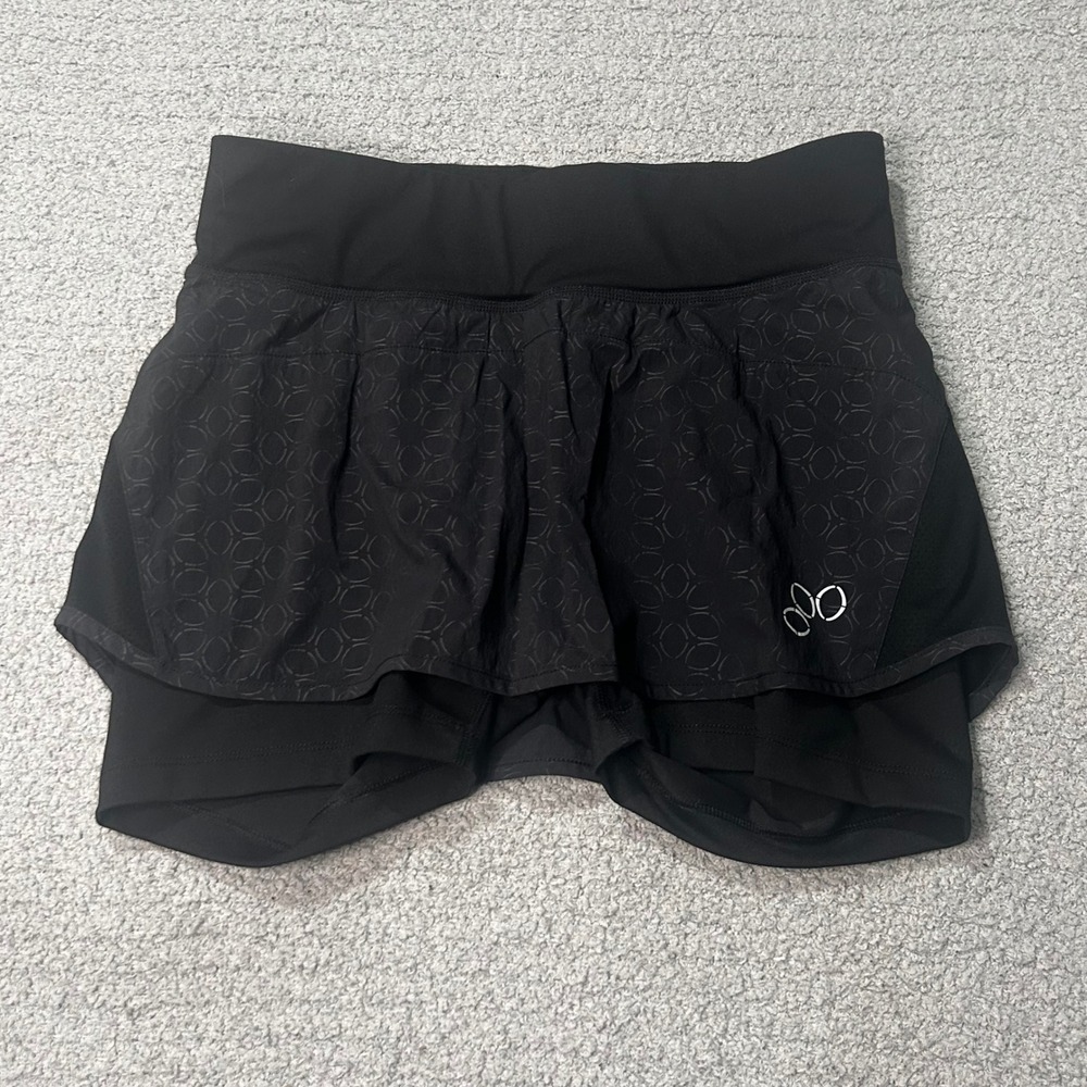 REI Running Skort Small Black Gorpcore Athletic Trail Hiking Activewear
